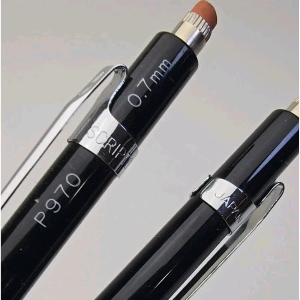 Scripto Vintage Mechanical Pencil P970 & P950 SET of (7) Japan Korea Twist Click